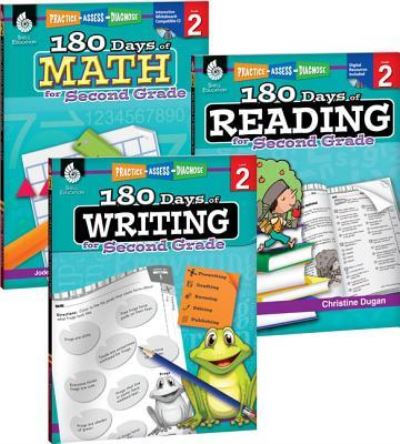 Cover for Christine Dugan · 180 Days of Practice for Second Grade , 2nd Grade Workbooks for Kids Ages 6-8, Includes 180 Days of Reading, 180 Days of Writing, 180 Days of Math (Paperback Book) (2015)