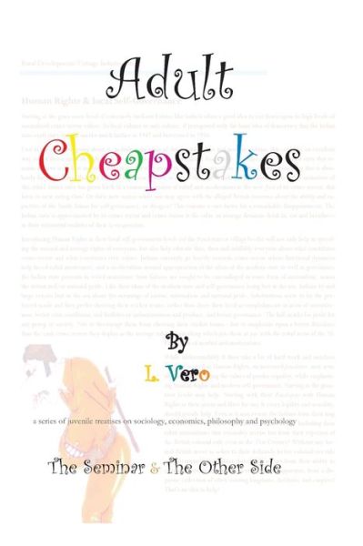 Cover for L Vero · Adult Cheapstakes (Pocketbok) (2019)