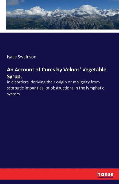 Cover for Swainson · An Account of Cures by Velnos' (Buch) (2017)