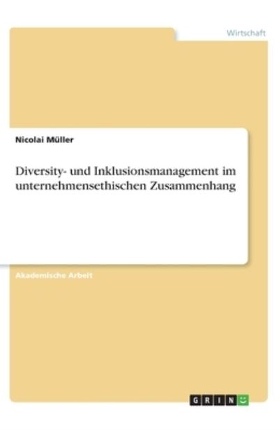 Cover for Müller · Diversity- und Inklusionsmanagem (N/A)