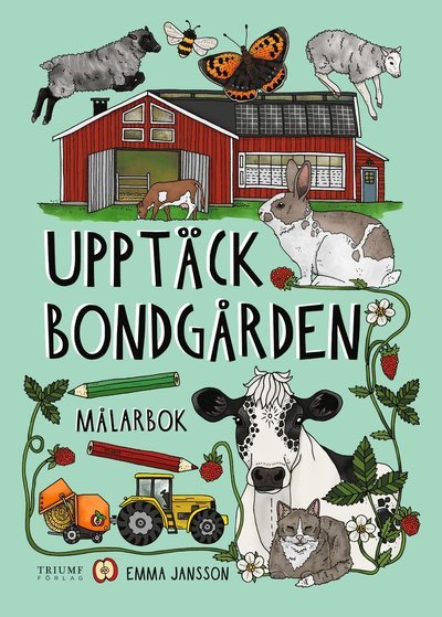 Cover for Upptäck bondgården målarbok (Book) (2024)