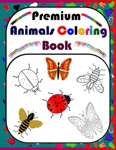 Cover for Sa Elbers · Premium Animals Coloring Book (Paperback Bog) (2021)