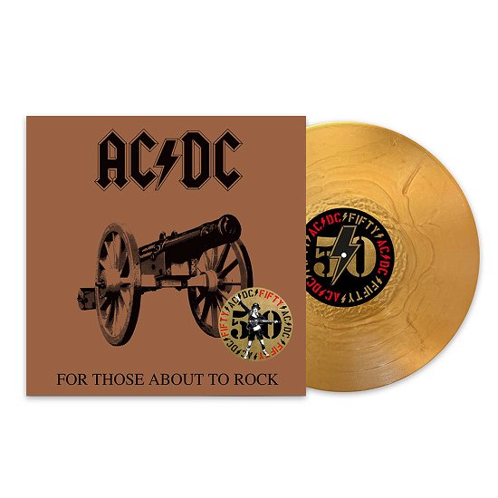 AC/DC - Vinilo Back In Black - 50 Aniversario DORADO
