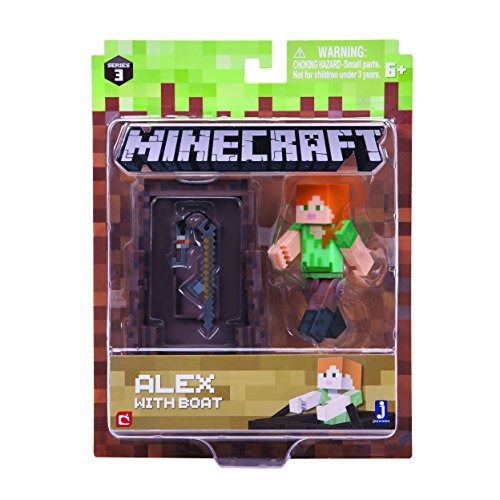 Cover for Character · Minecraft - 3&quot; Action Figure - Alex with Boat (MERCH)