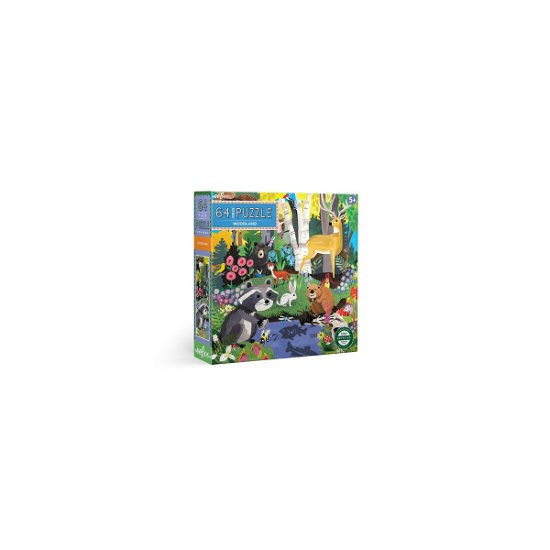 Cover for Eeboo · Puzzle 64 Pcs - Woodland - (epzwdl) (Leketøy)