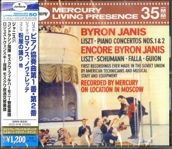 Cover for Byron Janis · Liszt: Piano Concertos No.1 &amp; No.2/hungarian Rhapsody S.244-6. Etc. (CD) [Japan Import edition] (2024)