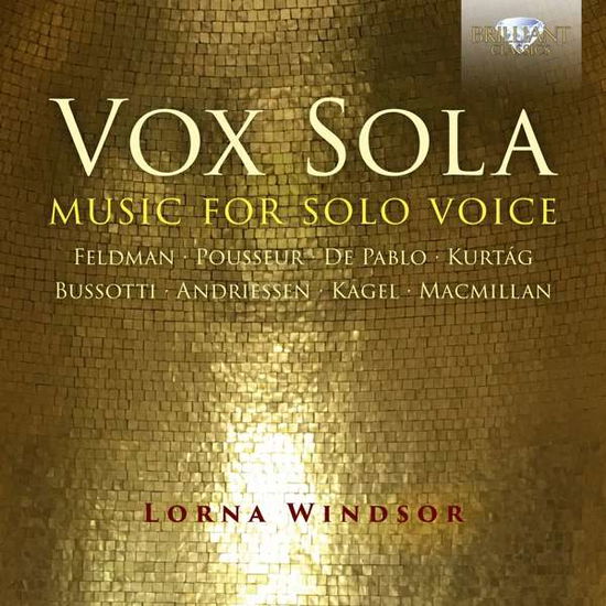 Andriessen / Windsor · Vox Sola (CD) (2018)