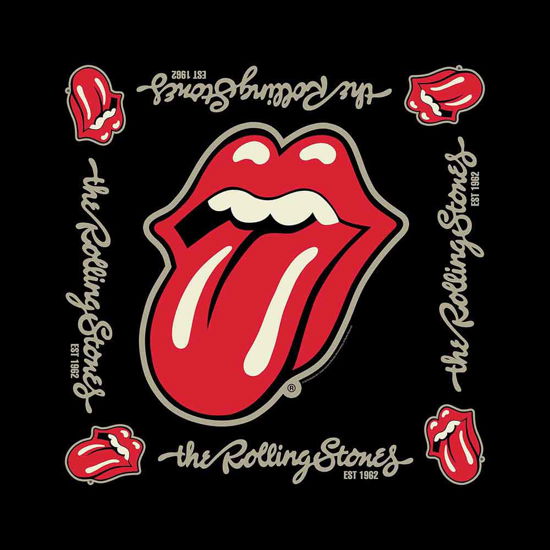 The Rolling Stones Unisex Bandana: Established 1962 - The Rolling Stones - Produtos -  - 5055339793913 - 