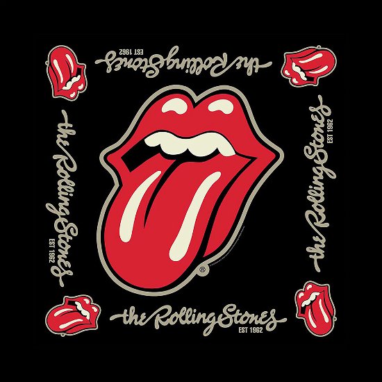 Cover for The Rolling Stones · The Rolling Stones Unisex Bandana: Established 1962 (MERCH) [Black - Unisex edition]