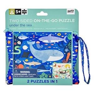 Under the Sea Two-sided Travel Puzzle - Petit Collage - Gesellschaftsspiele -  - 5055923781913 - 4. Januar 2021