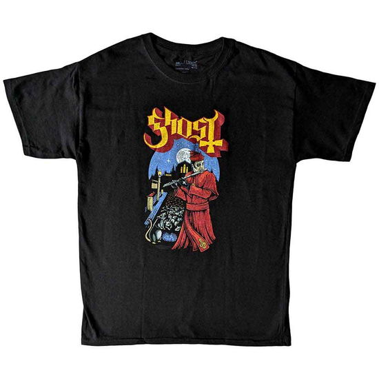 Cover for Ghost · Ghost Kids T-Shirt: Advanced Pied Piper (12-13 Years) (T-shirt) [size 12-13yrs] [Black - Kids edition]