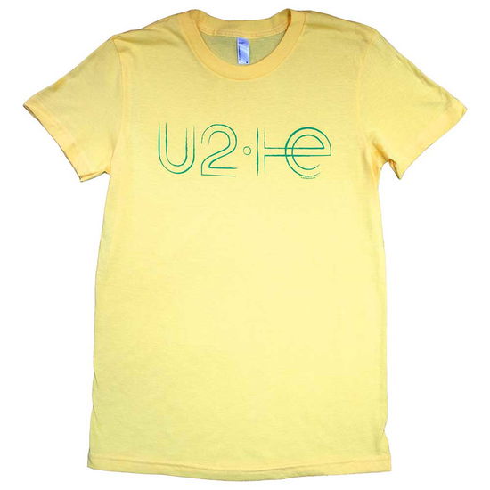 U2 Ladies T-Shirt: Brazil Logo Babydoll (Yellow) (Ex-Tour) - U2 - Merchandise -  - 5056561001913 - October 4, 2021