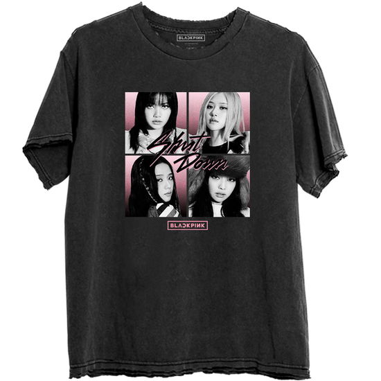 BlackPink Unisex T-Shirt: Shut Down Photo Grid - BlackPink - Koopwaar -  - 5056561056913 - 