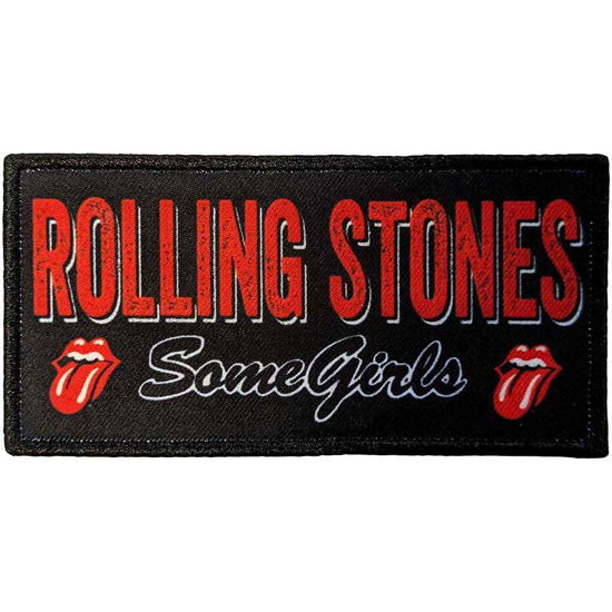 The Rolling Stones Standard Printed Patch: Some Girls Logo - The Rolling Stones - Fanituote -  - 5056561098913 - 