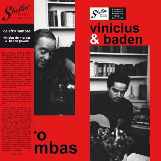 Os Afro Sambas - Moraes,vinicius / Powell,baden - Música - SHELLAC DISCS - 8435307616913 - 20 de outubro de 2023