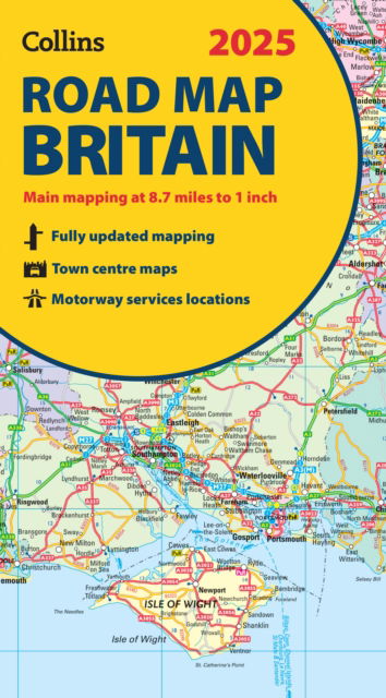 Cover for Collins Maps · 2025 Collins Road Map of Britain: Folded Map - Collins Road Atlas (Map) (2024)