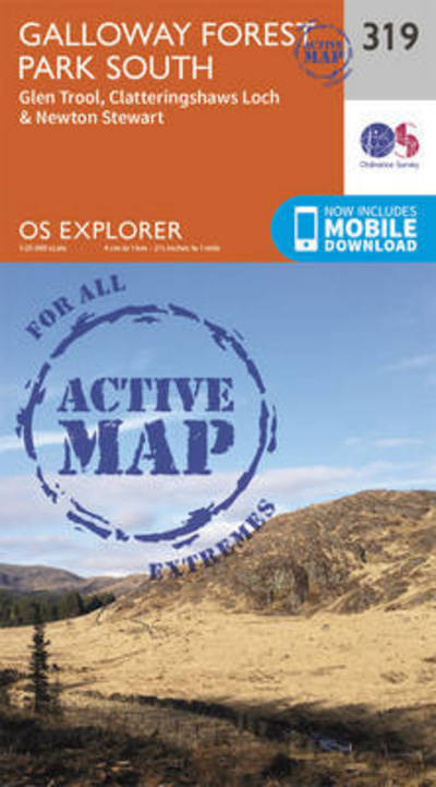 Cover for Ordnance Survey · Galloway Forest Park South - OS Explorer Active Map (Map) [September 2015 edition] (2015)
