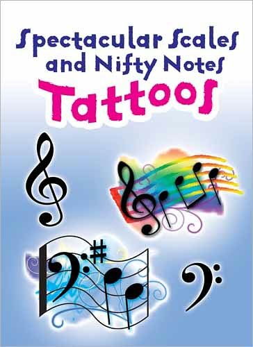 Cover for Dover Dover · Spectacular Scales and Nifty Notes Tattoos - Little Activity Books (MERCH) (2011)