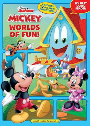 Cover for Disney Books · Mickey Mouse Funhouse : Worlds of Fun! (Book) (2024)