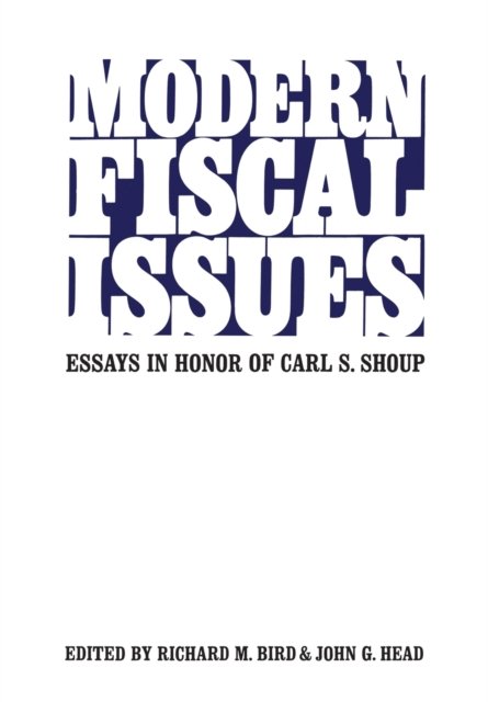 Cover for Richard M. Bird · Modern Fiscal Issues (Paperback Book) (1972)