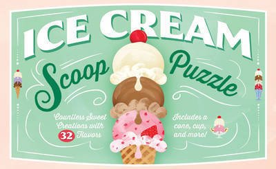 Ice Cream Scoop Puzzle: Countless Sweet Creations with 32 Flavors - Chronicle Books - Brætspil - Chronicle Books - 9781452155913 - 16. april 2019