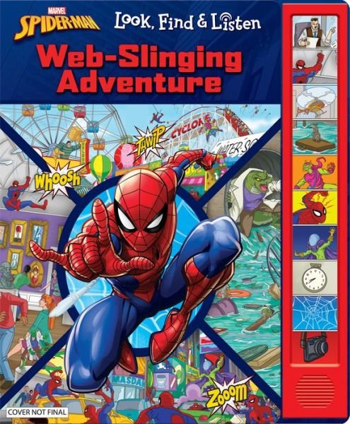 Cover for PI Kids · Marvel Spider-Man: Web-Slinging Adventure Look, Find &amp; Listen Sound Book (Board book) (2019)