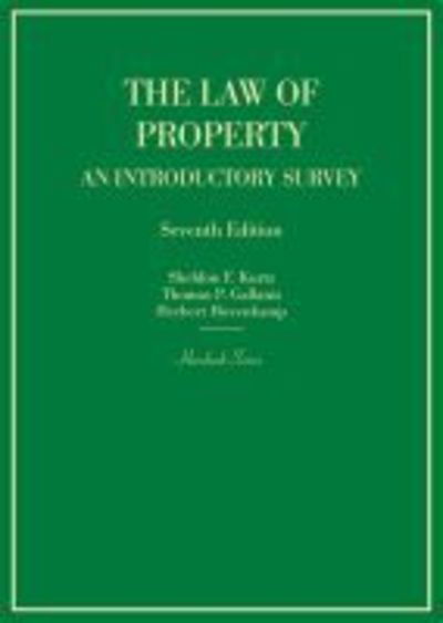 The Law of Property: An Introductory Survey - Hornbook Series - Sheldon F. Kurtz - Books - West Academic Publishing - 9781642420913 - October 30, 2018