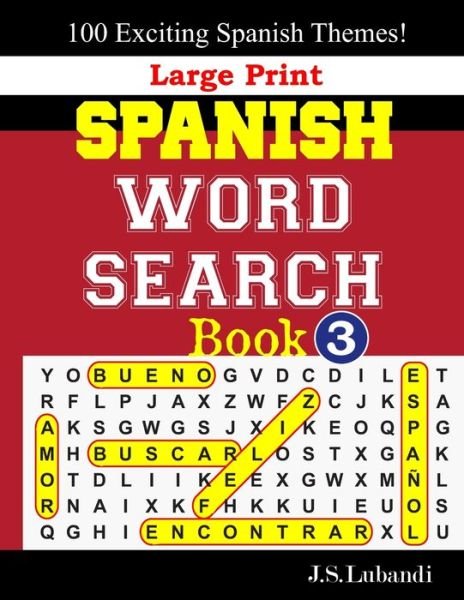 Cover for Jaja Books · Large Print SPANISH WORD SEARCH Book; 3 (Pocketbok) (2019)