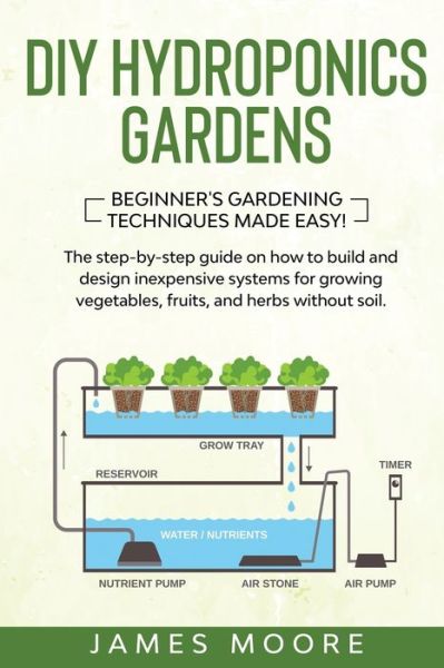 Cover for James Moore · DIY Hydroponics Gardens: The Step-by-Step Guide on How to Build and Design Inexpensive Systems for Growing Vegetables, Fruits, and Herbs without Soil. Beginner's Gardening Techniques Made Easy! (Paperback Book) (2020)