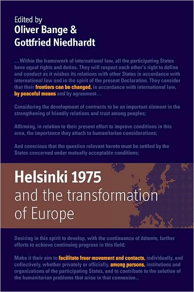 Cover for Helsinki 1975 and the Transformation of Europe (Hardcover Book) (2008)