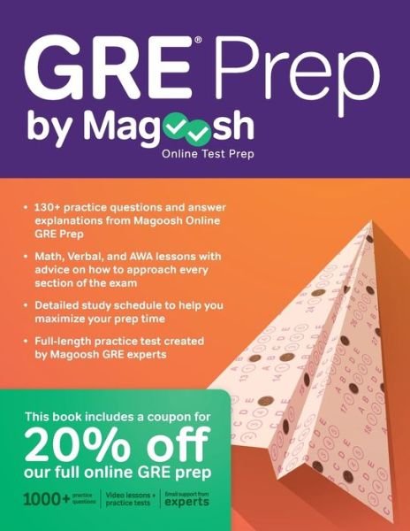 Cover for Magoosh · GRE Prep by Magoosh (Pocketbok) (2016)