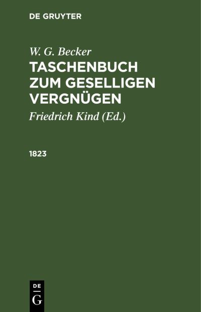 Cover for Friedrich Kind · 1823 (Book) (1901)