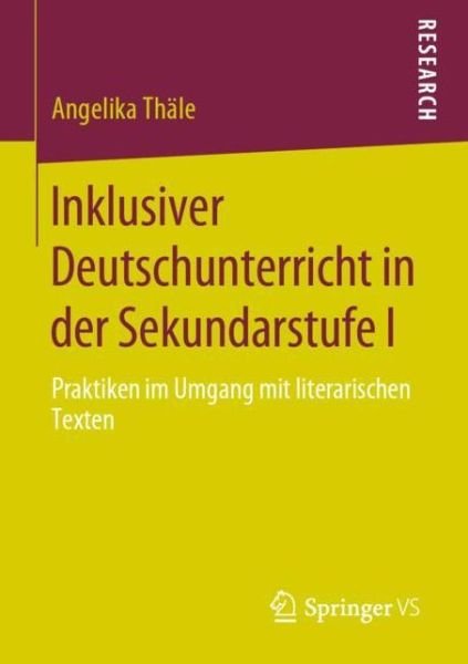 Inklusiver Deutschunterricht in d - Thäle - Libros -  - 9783658298913 - 27 de marzo de 2020