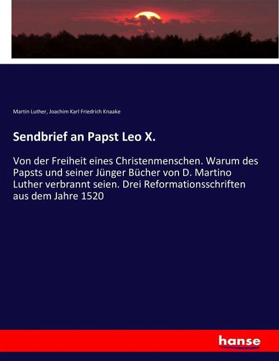 Cover for Luther · Sendbrief an Papst Leo X. (Buch) (2017)