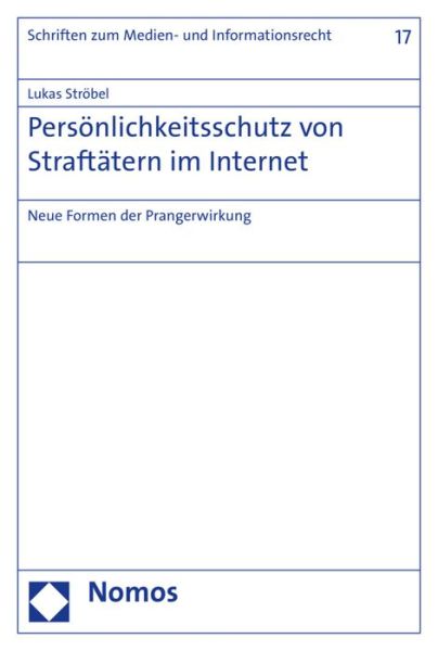 Cover for Ströbel · Persönlichkeitsschutz von Straf (Book) (2016)