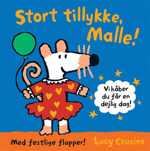 Cover for Lucy Cousins · Stort tillykke, Malle! (Papbog) [1. udgave] (2020)