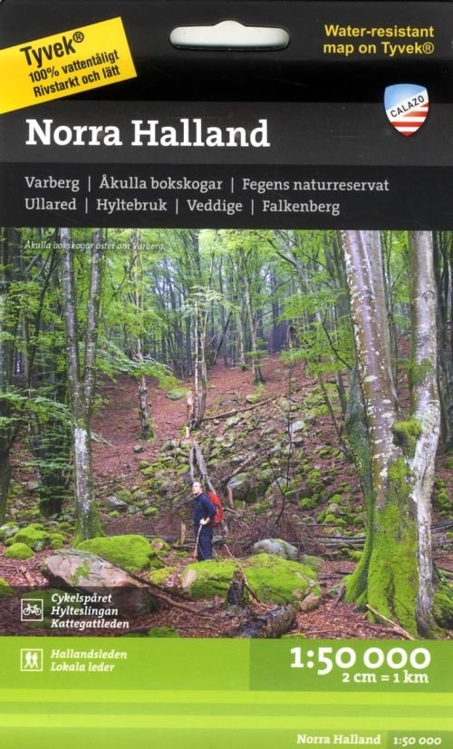 Cover for Calazo · Norra Halland - Hiking map (Landkart) (2022)