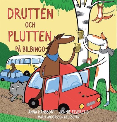 Cover for Jennie Elverstig Anna Hansson · Drutten och Plutten på bilbingo (Hardcover Book) (2024)