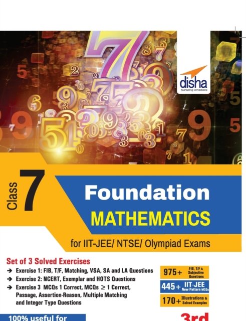 Cover for Disha Experts · Foundation Mathematics for Iit-Jee/ Ntse / Olympiad Class 7 (Paperback Book) (2019)