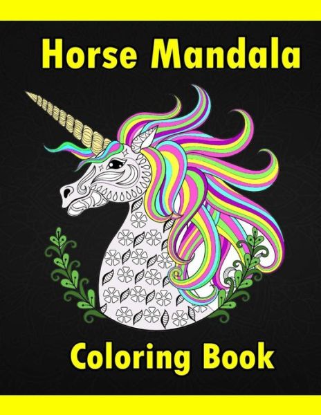 Cover for Cheval C0l · Horse Mandala Coloring Book (Paperback Bog) (2020)