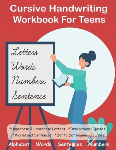 Cover for Kaj Journals · Cursive Handwriting Workbook For Teens (Pocketbok) (2020)