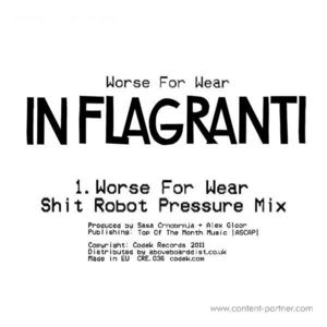 Cover for In Flagranti · Worse for Wear Remixes (12&quot;) (2011)