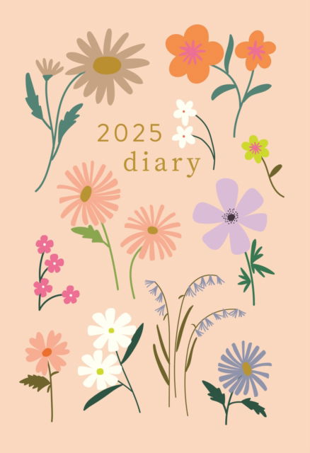 Cover for Portico Designs Ltd · Caroline Gardner, Botanical Blooms A5 Diary 2025 (Paperback Book) (2024)