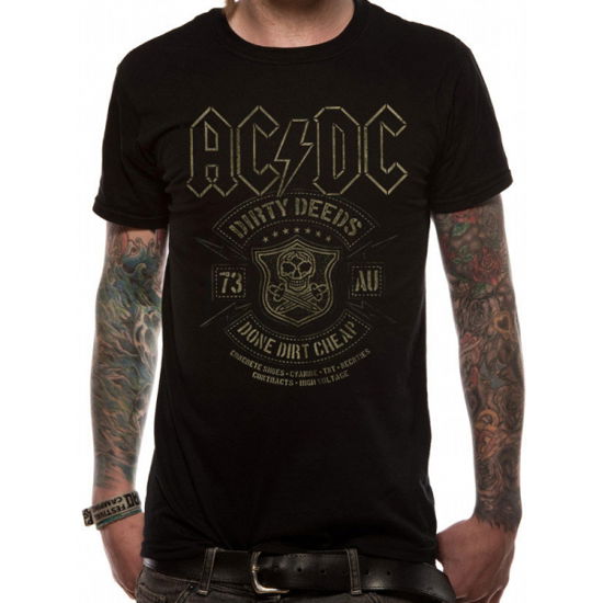 Cover for AC/DC · T-shirt (Uomo-m) Black Done Cheap (MERCH) [size M]