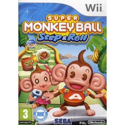 Cover for Sega Games · Super Monkey Ball Step &amp; Roll (Wii) (2020)