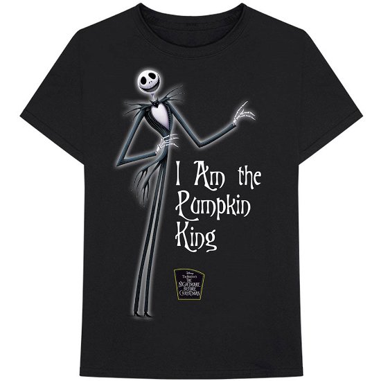 Cover for Disney · Disney Unisex T-Shirt: The Nightmare Before Christmas Pumpkin King (T-shirt) [size L] [Black - Unisex edition]