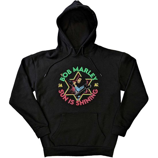Bob Marley Unisex Pullover Hoodie: Sun Is Shining - Bob Marley - Merchandise -  - 5056561088914 - 