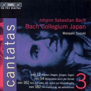 Canatatas III - Bach / Bach Collegium Japan / Suzuki / Mera - Musique - BIS - 7318590007914 - 9 juillet 1996