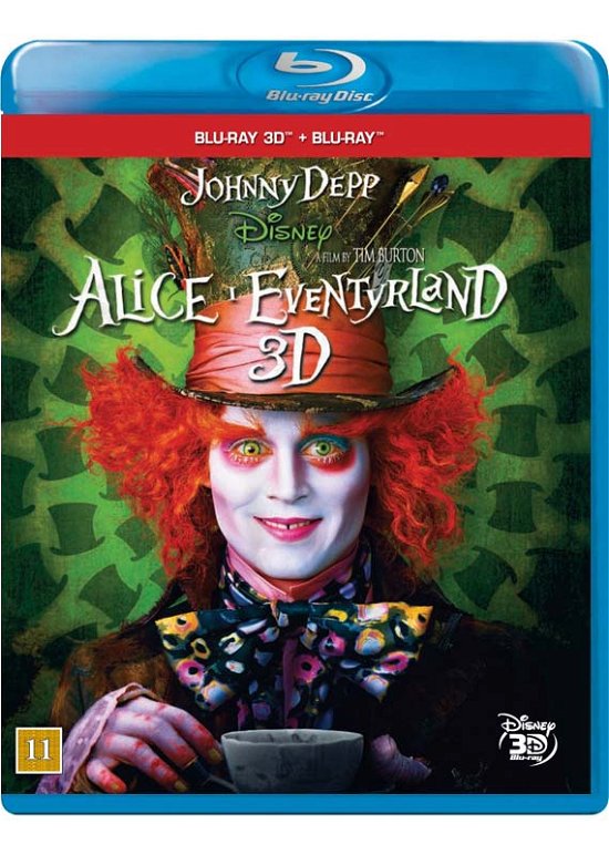 Cover for Johnny Depp · Alice I Eventyrland (3D Blu-ray) [3D edition] (2010)