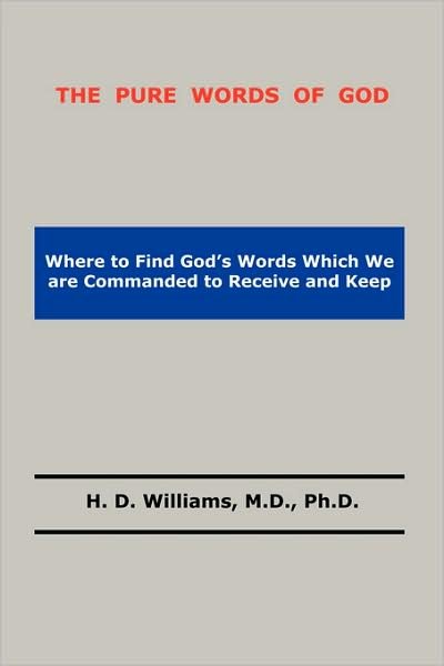 Cover for H. D. Williams · The Pure Words of God (Paperback Book) (2008)